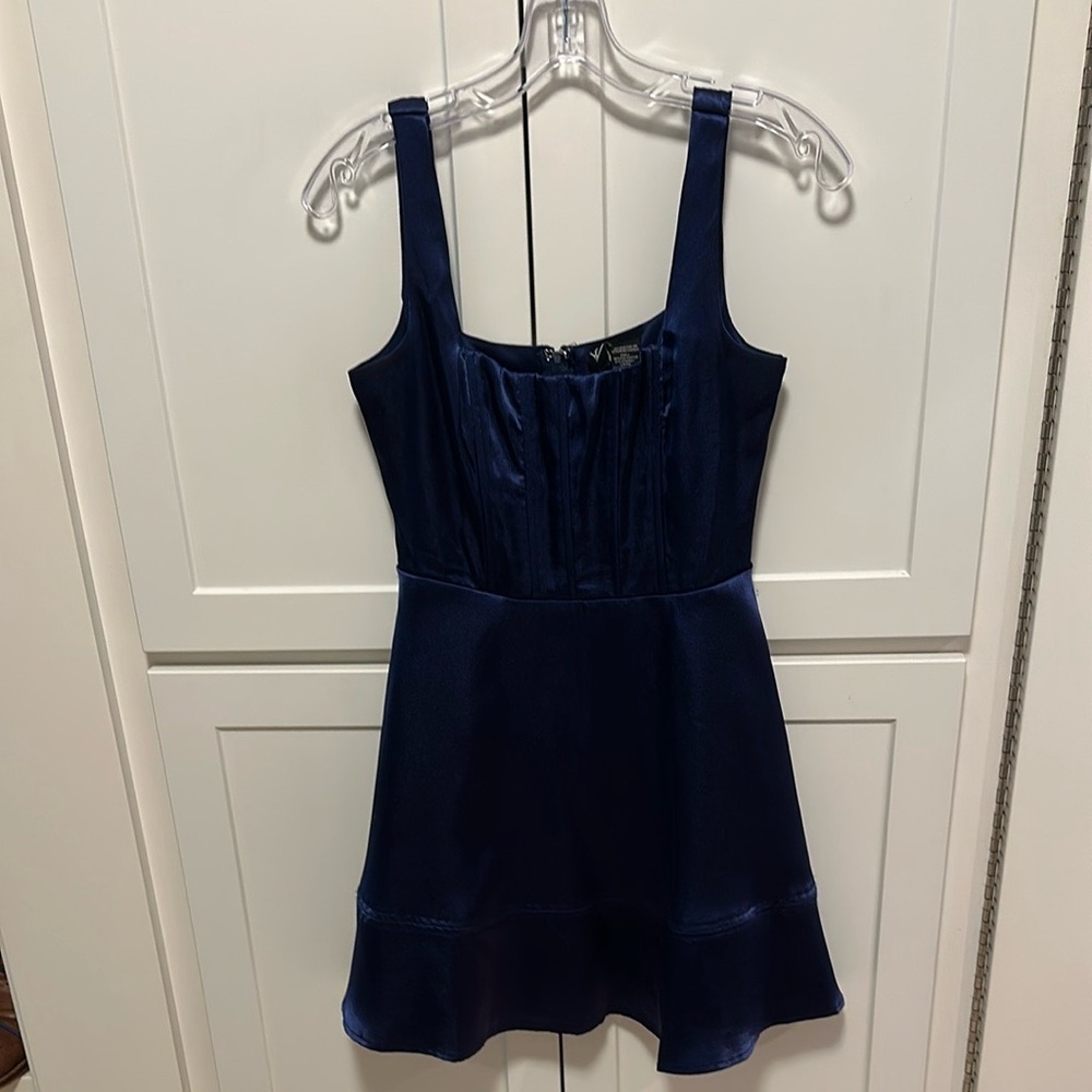 Gorgeous  Navy Blue Sleeveless Dress